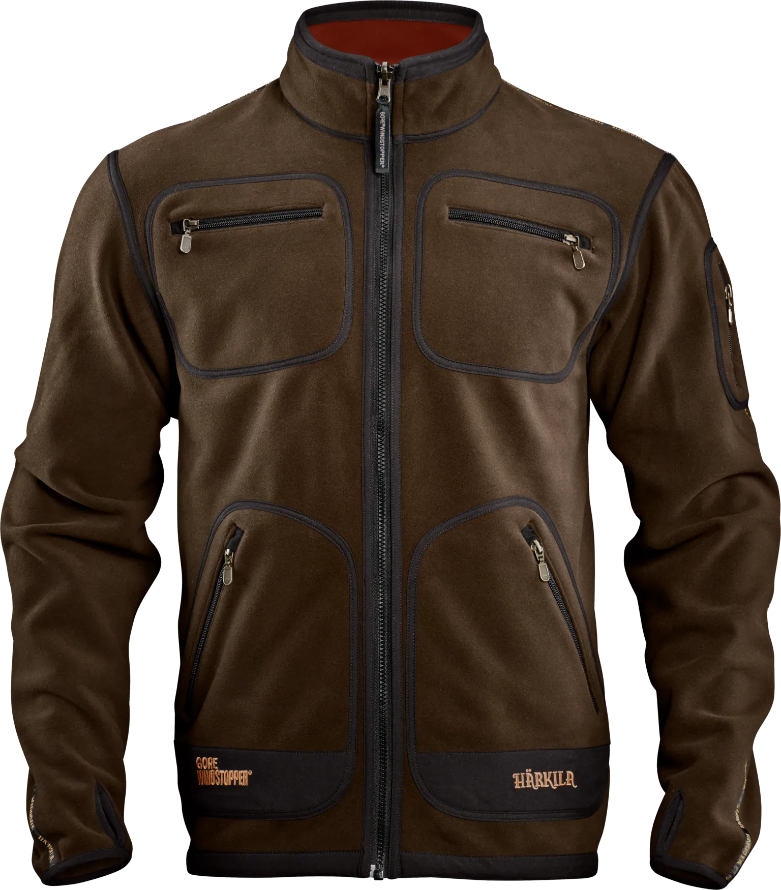 Harkila jakna Kamko fleece boja Brown/Red, vel.XL – Harkila – Lovačke Jakne/Kabanice – slika 7