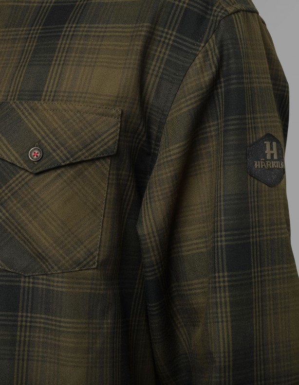 Harkila košulja Driven Hunt flannel boja Oliver green, vel. 4XL – Harkila – Lovačke Košulje – slika 2