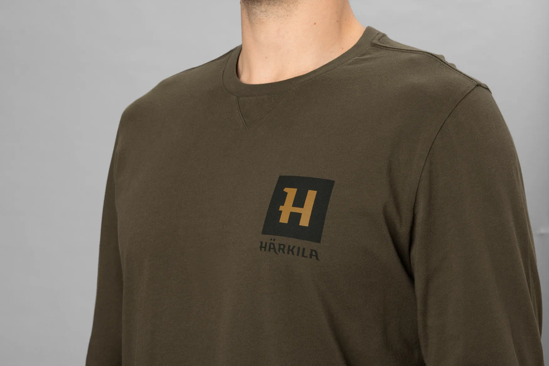 Harkila majca Gorm L/S boja Willow green vel. M – Harkila – Lovački Džemperi/Duksevi/Majice – slika 2