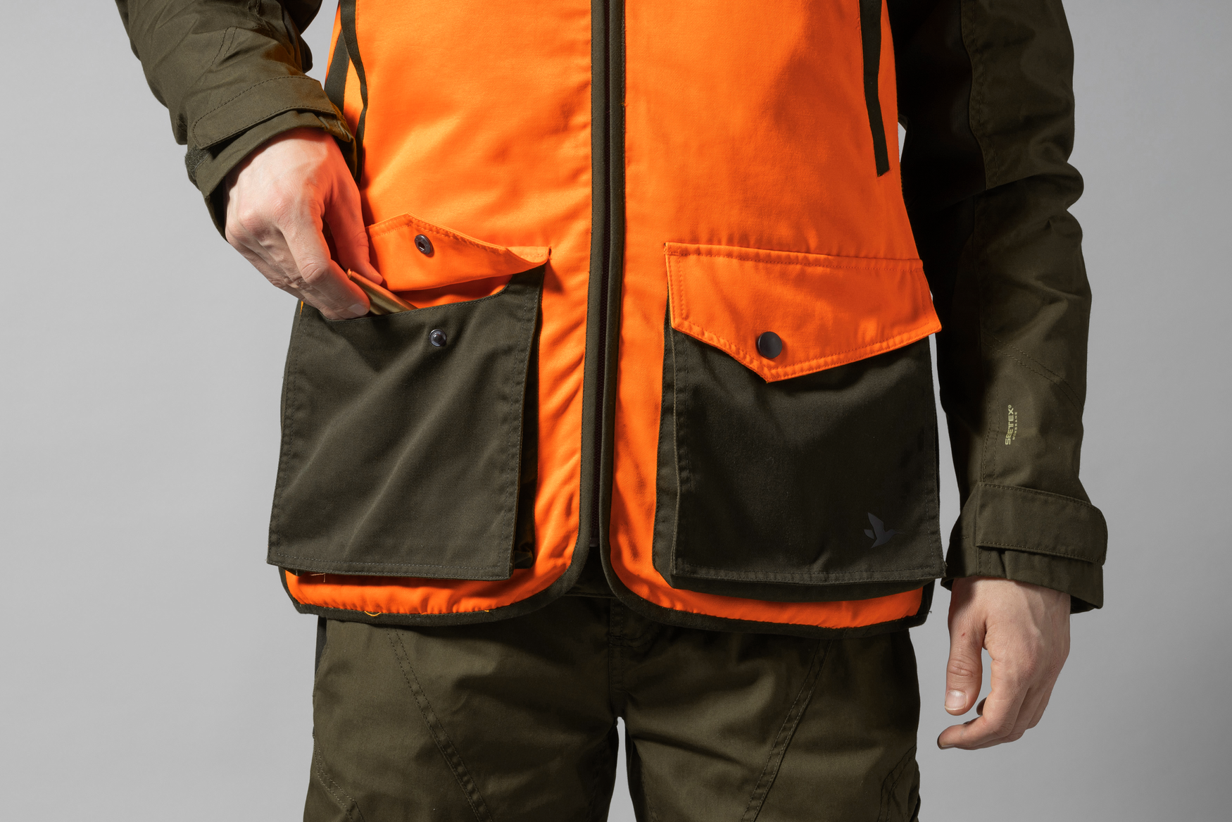 Seeland Travo prsluk Hi-vis, boja narandzasta, vel. L – Harkila – Lovački Prsluci – slika 8