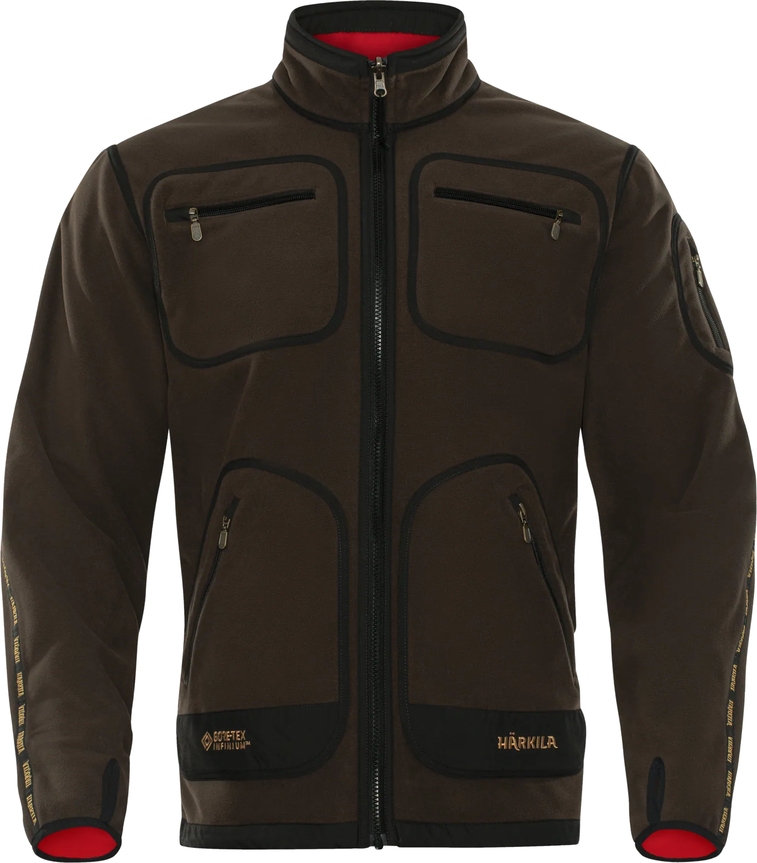 Harkila jakna Kamko fleece boja Brown/Red, vel.XL – Harkila – Lovačke Jakne/Kabanice – slika 2