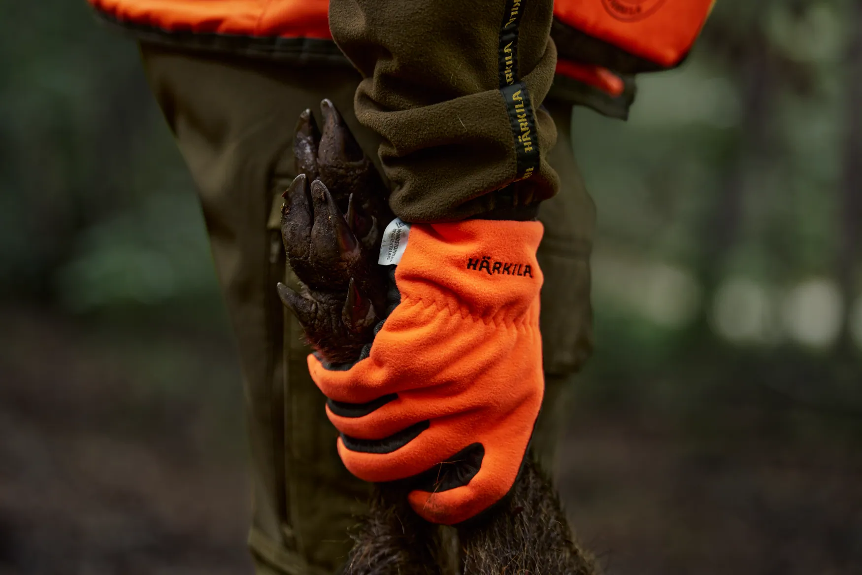 Harkila rukavice Wildboar Pro Blaze WSP boja narandzasta/braon, vel.XL – Harkila – Lovački Šal/Kravate/Tregeri/Rukavice – slika 5