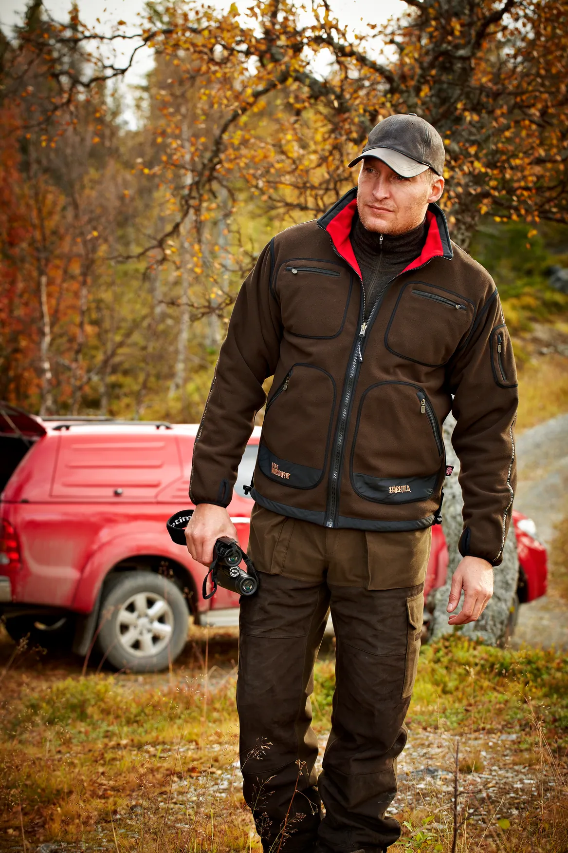 Harkila jakna Kamko fleece boja Brown/Red, vel.XL – Harkila – Lovačke Jakne/Kabanice – slika 10
