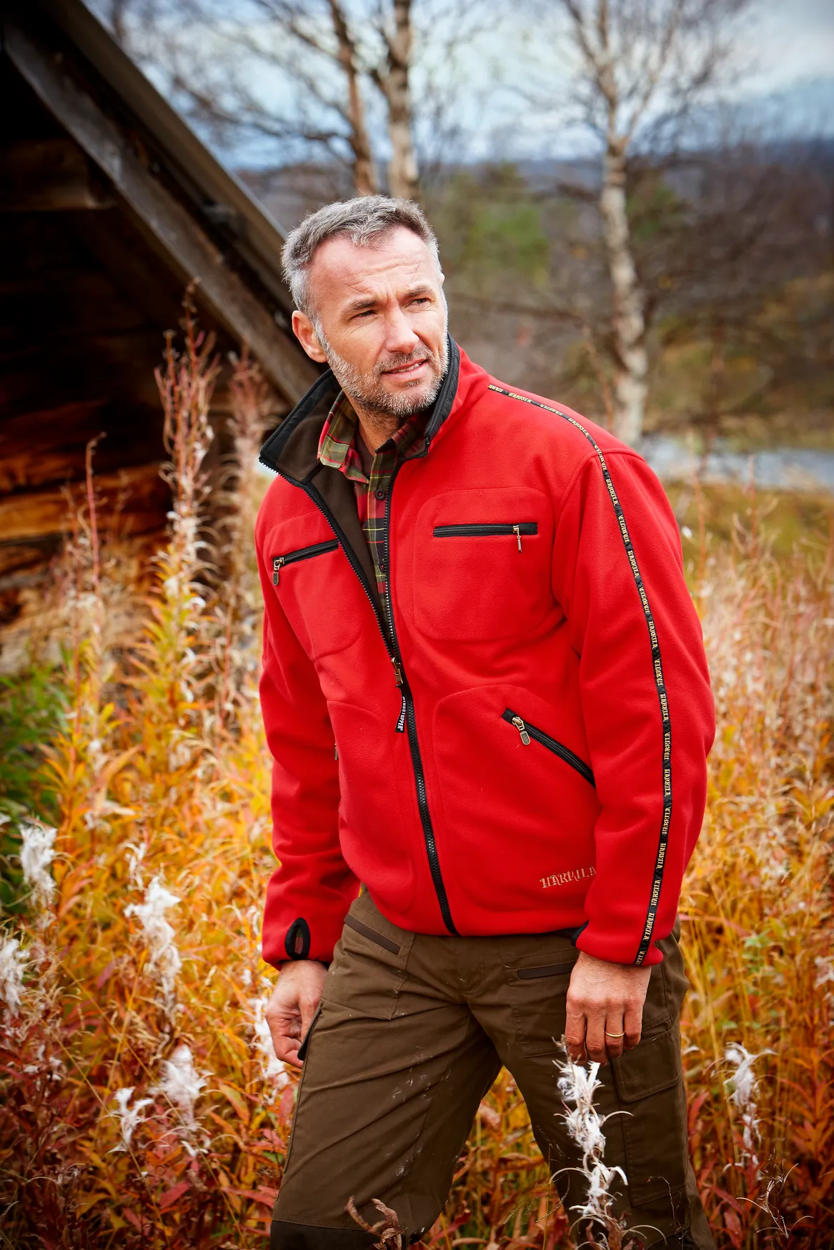 Harkila jakna Kamko fleece boja Brown/Red, vel.XL – Harkila – Lovačke Jakne/Kabanice – slika 9