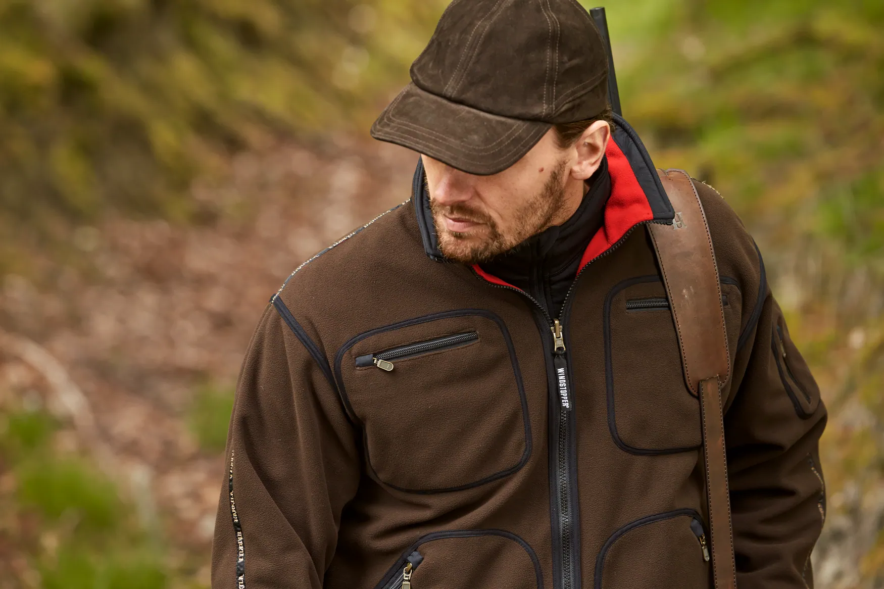 Harkila jakna Kamko fleece boja Brown/Red, vel.XL – Harkila – Lovačke Jakne/Kabanice – slika 11