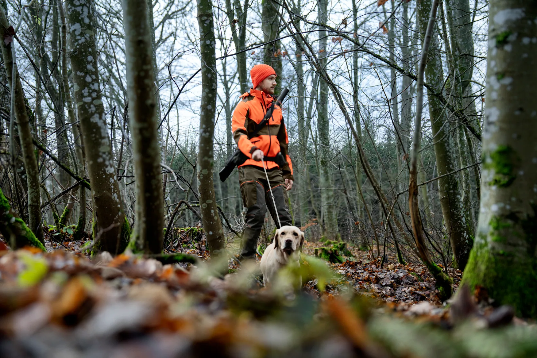 11 02 250 29 07 Seeland Venture boja zeleno narandzasta,vel.58 – Seeland – Lovačke Pantalone – slika 3