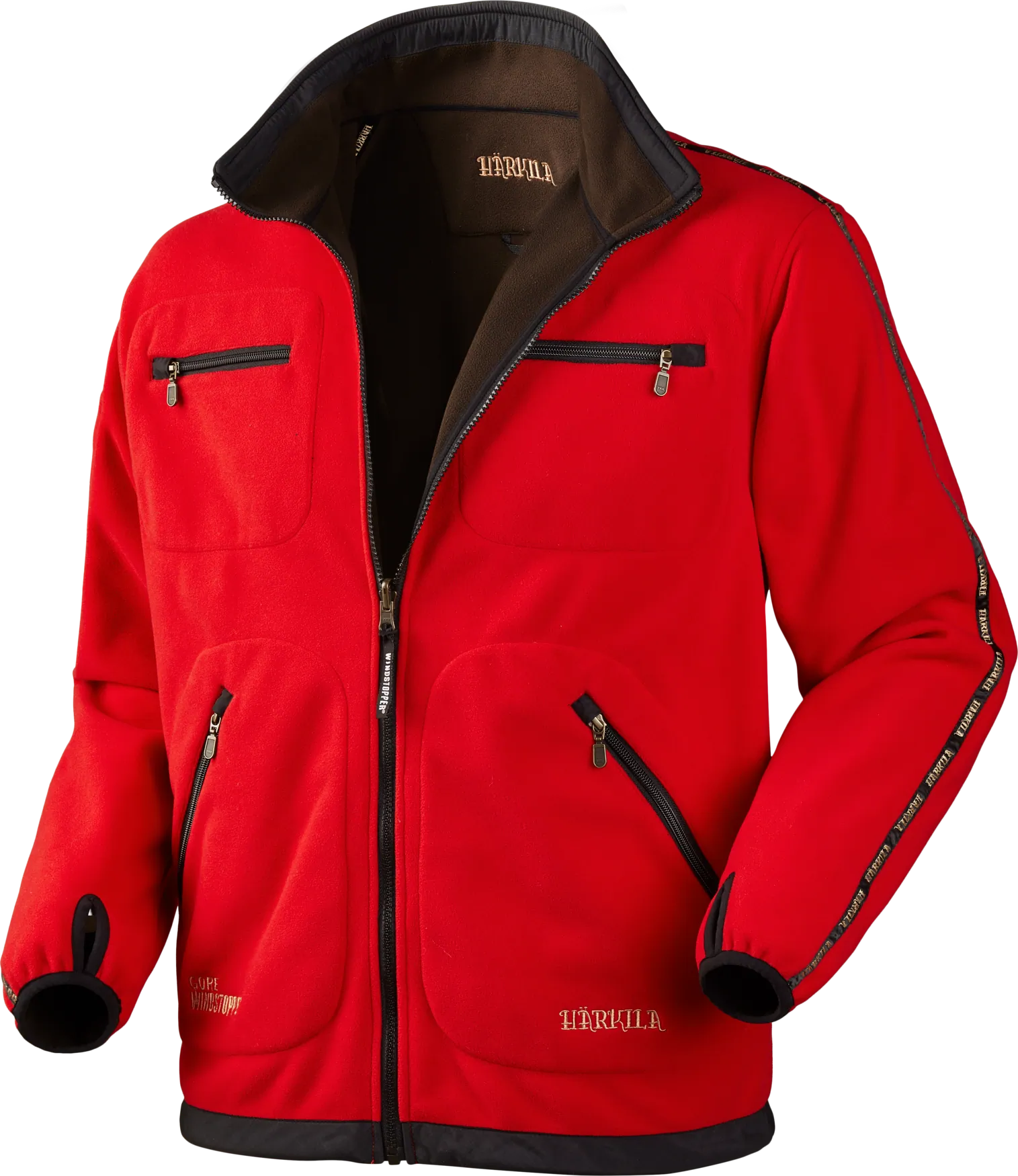 Harkila jakna Kamko fleece boja Brown/Red, vel.XL – Harkila – Lovačke Jakne/Kabanice – slika 6