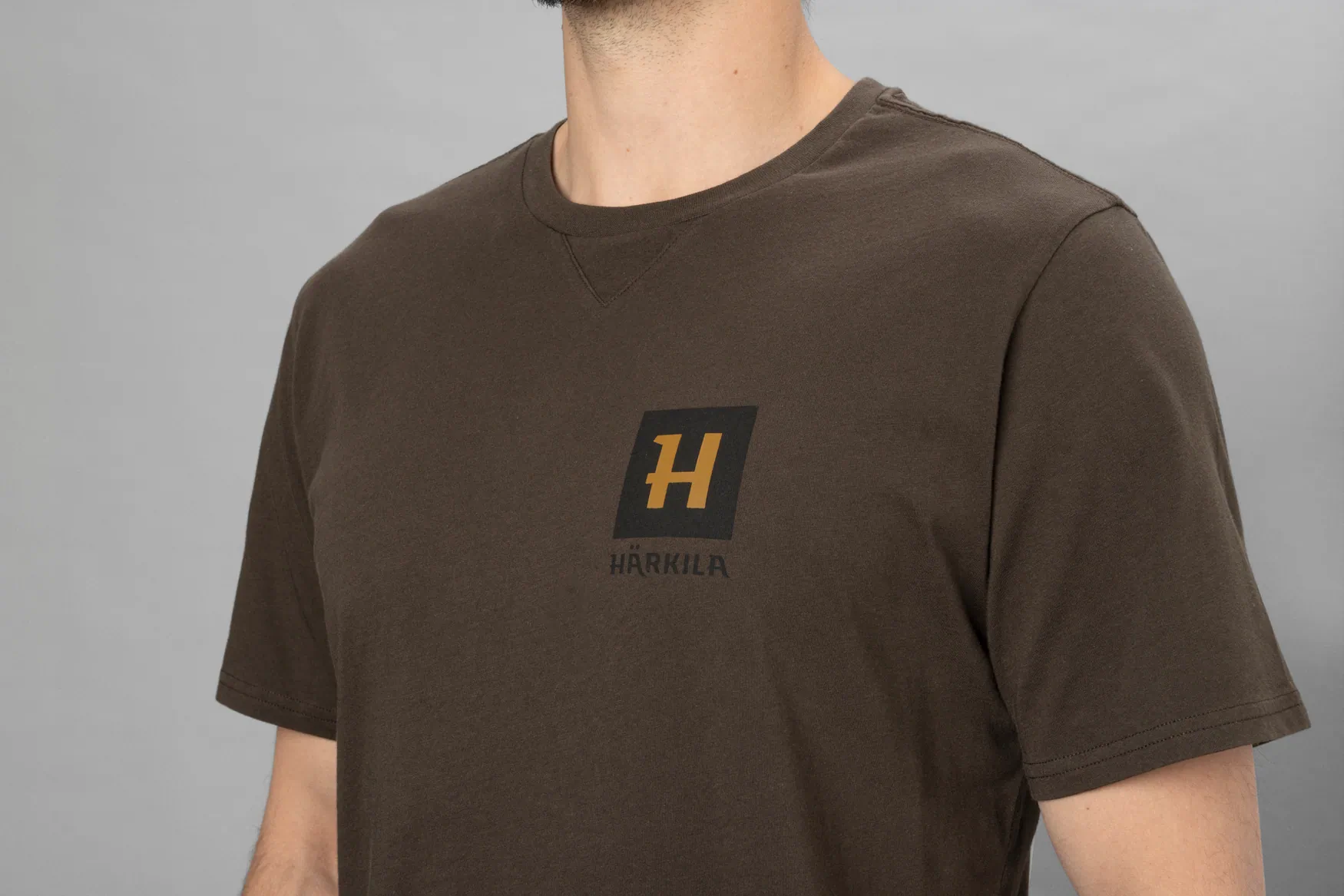 Harkila majca Gorm S/S boja Shadow brown, vel. 4XL – Harkila – Lovački Džemperi/Duksevi/Majice – slika 2
