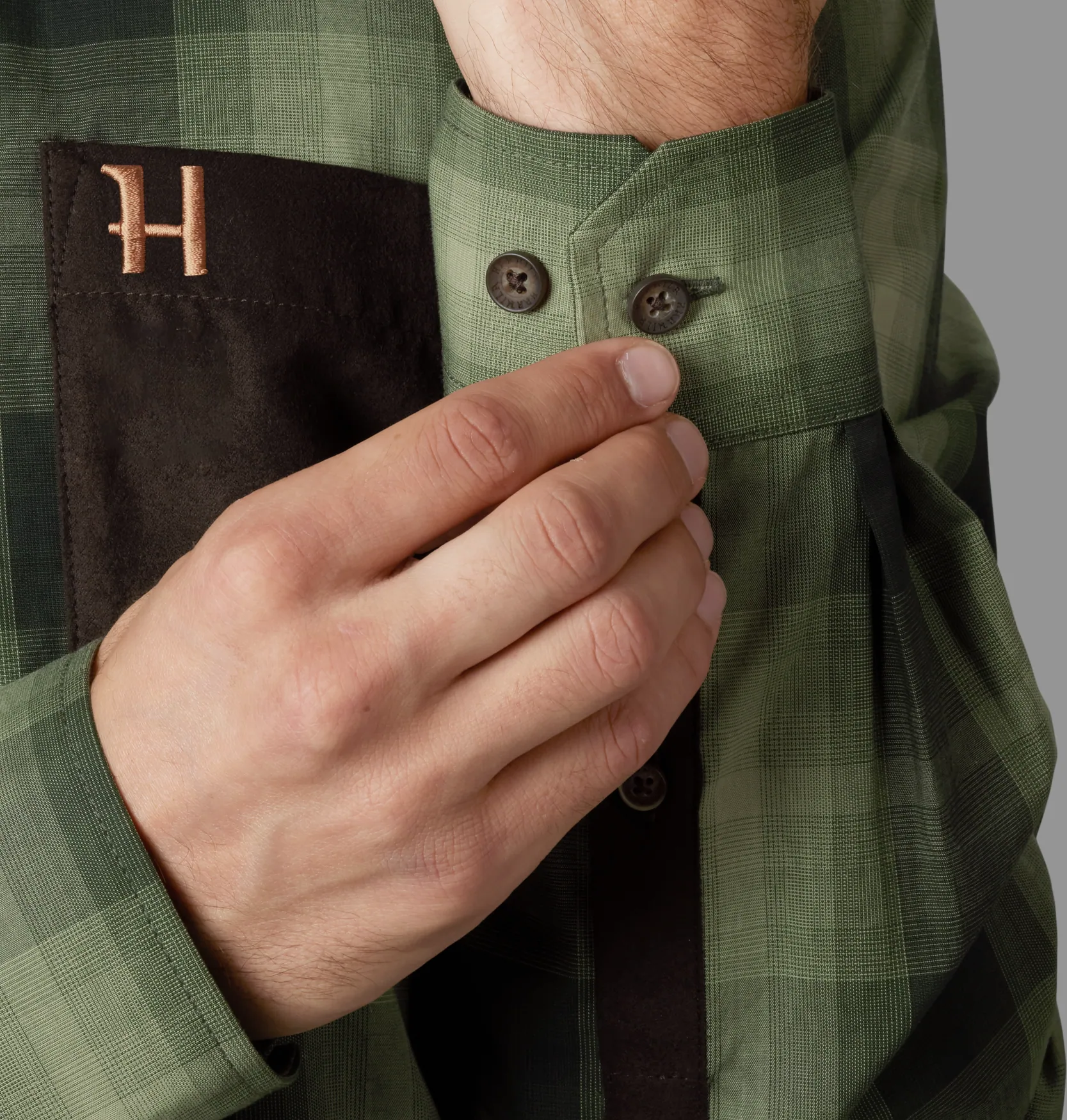 Harkila kosulja Akkan boja Duffel green, vel. 3XL – Harkila – Lovačke Košulje – slika 4