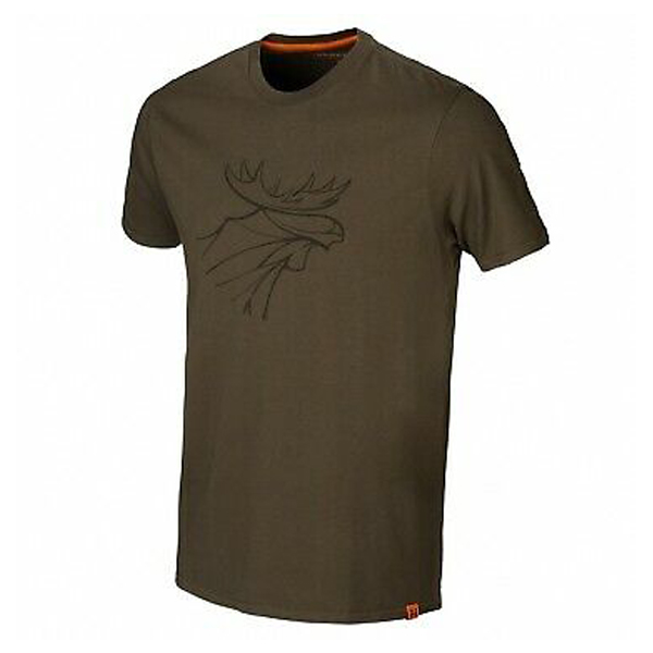 Harkila majca Graphic boja Willow green/State brown,vel. XL – Harkila