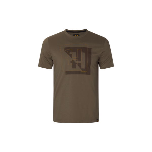 Harkila majca H-logo S/S boja braon,vel.3XL – Harkila