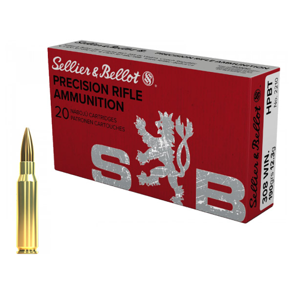 Karabinska municija BELOT 308 WIN HRBT 12,3gr – Sellier&Bellot
