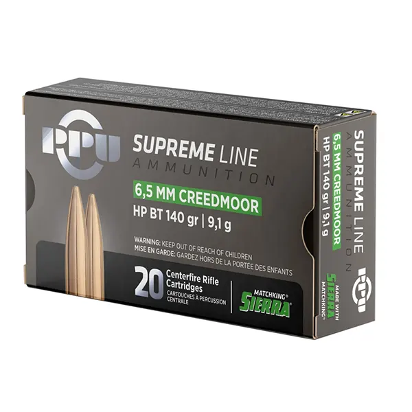 Karabinski metak PPU 6.5mm Creedmoor supreme SMK HP BT 9,1g 140gr – PPU