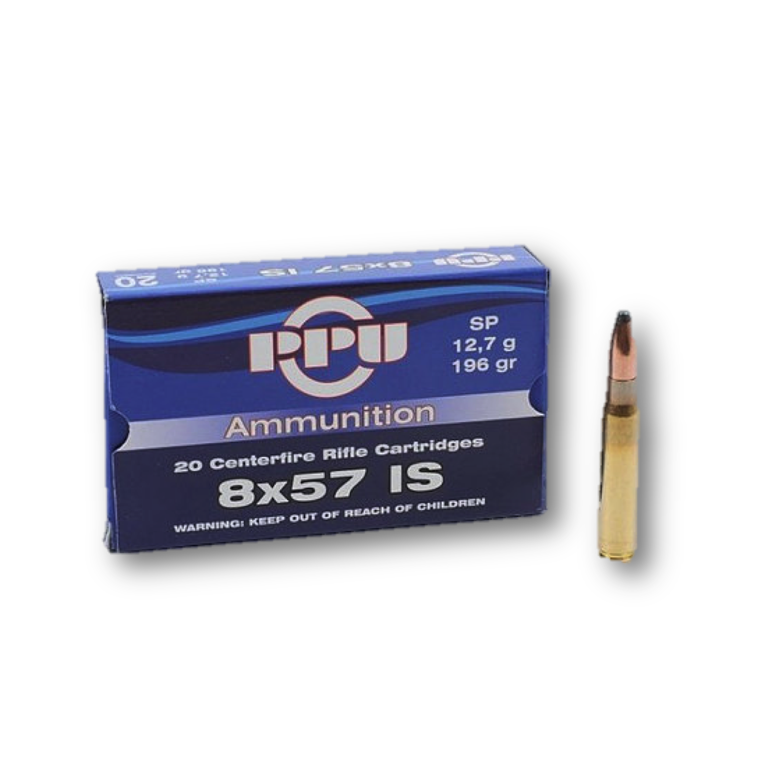 Karabinski metak PPU 8X57 JS SP 12,7gr/196gr – PPU
