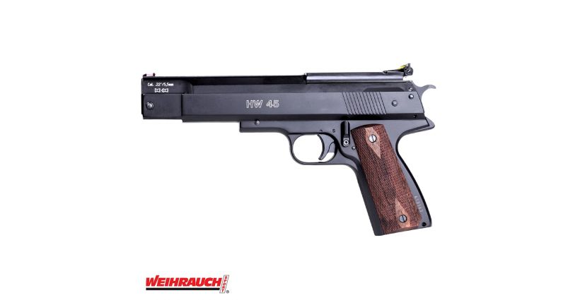 10.450000-00 Vazdušni pištolj Weihrauch HW45 cal.4,5mm nivo 1 125m/s, nivo 2 170m/s – Weihrauch